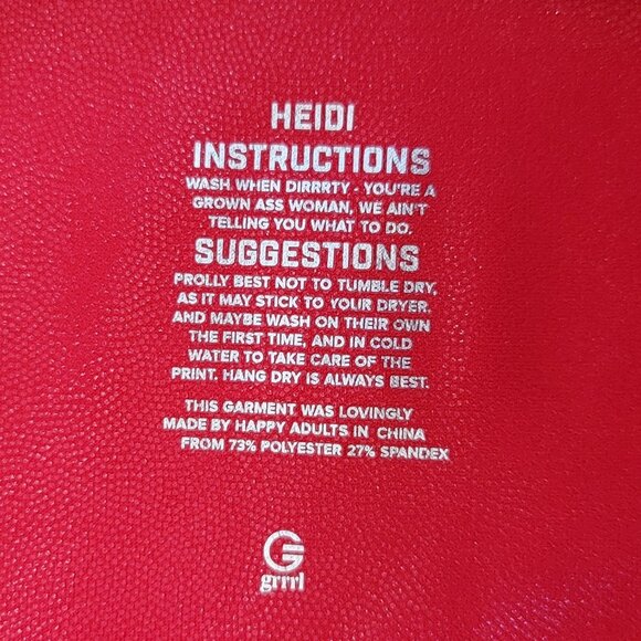Grrrl Clothing‎ Bike shorts, Intergalactic Shiny Red size Heidi - Picture 6 of 7